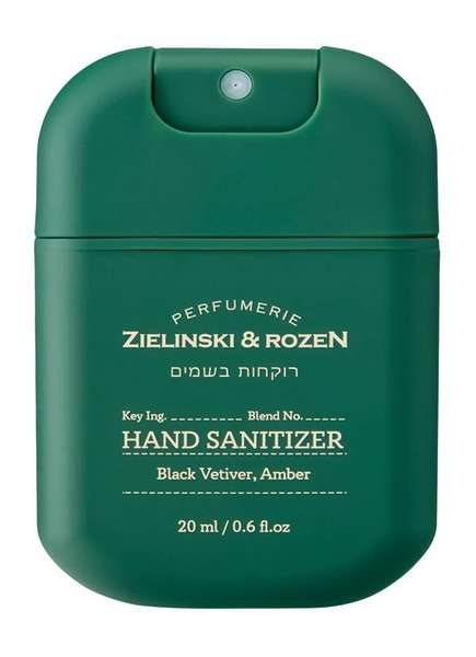 Zielinski & Rozen Black Vetiver, Amber Hand Sanitizer Spray Travel Size