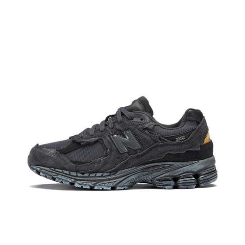 New Balance NB 2002R Ткань Низкий Верх Повседневные Городские Беговые Кроссовки Унисекс Призрачный Черный