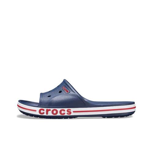 Crocs Bayaband ЭВА Тихие Шлепанцы Унисекс Синий Белый Красный