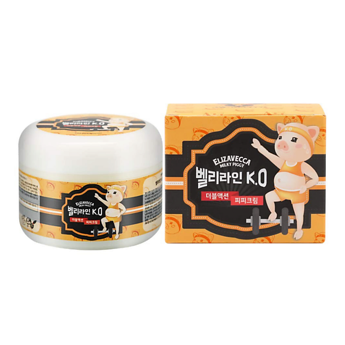 ELIZAVECCA Массажный детокс-крем для тела Body Care Milky Piggy Belly Line KO Double Action PP Cream