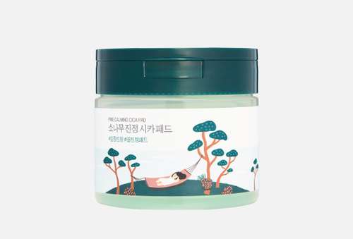 Успокаивающие диски для чувствительной кожи лица | Round Lab | PINE CALMING CICA