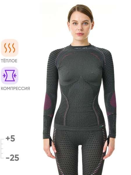 Термобельё Верх Женское Accapi Ergoracing Anthracite/Black