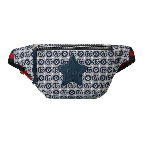 GUCCI Хлопковая поясная сумка (бандана) для детей синяя