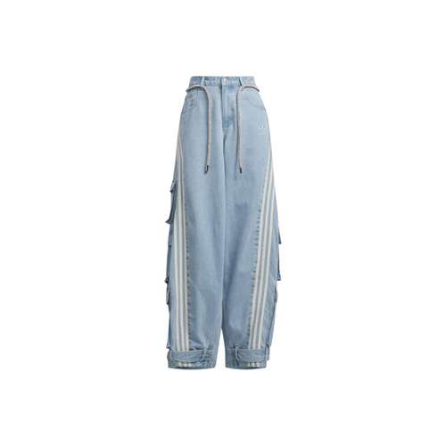 Adidas Originals ADILLENIUM DENIM Джинсы Женские Прозрачный Синий