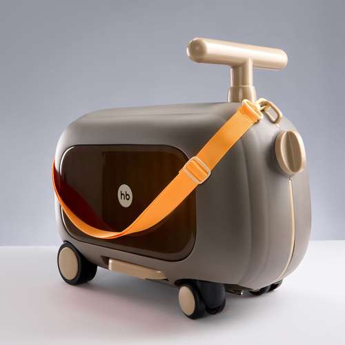 Чемодан-каталка Happy Baby TRAVY «ТРЕВИ» dark grey 50067
