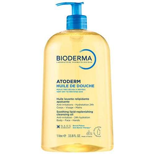 BIODERMA Питательное масло для душа для увлажнения сухой, чувствительной и атопичной кожи Atoderm