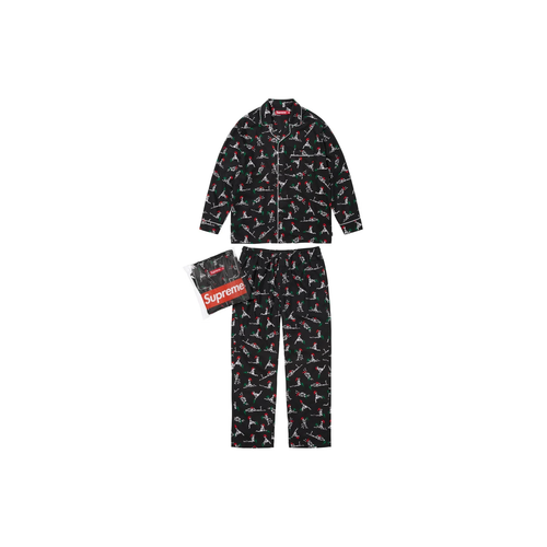 Supreme X HANES FW25 WEEK16 Праздника Пижамный комплект Magic Цветы Пижамный комплект Magic Цветы Унисекс