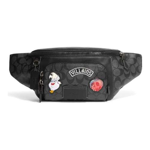 COACH Сумка на пояс из коровьей кожи (бандана) Женская Черная