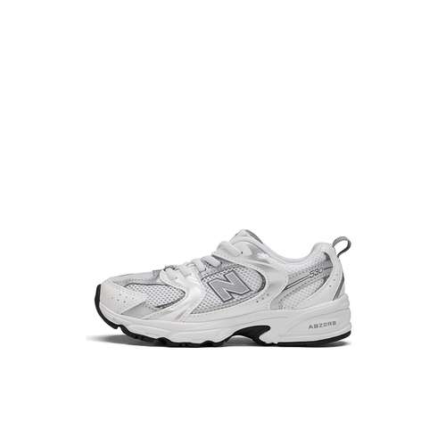 New Balance NB 530 Амортизация Износостойкие Низкие Кеды для Детей Лайфстайл Серый Белый Для Детей Возраст 3-7 Лет