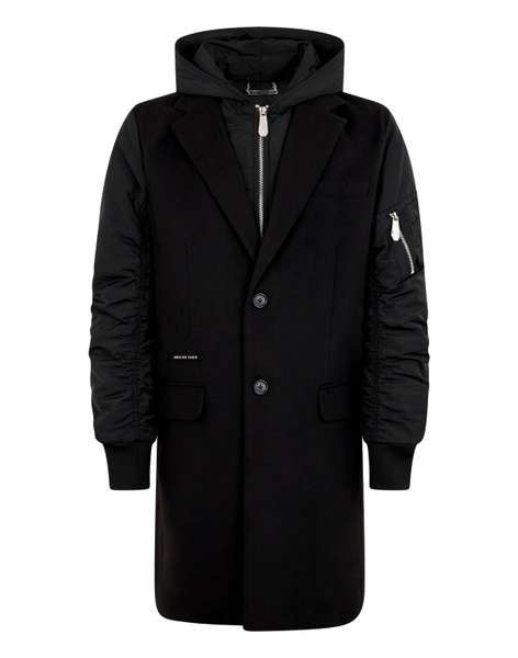 Пальто комбинированное, PHILIPP PLEIN, LAEC-MRA0638-PTE076N_02