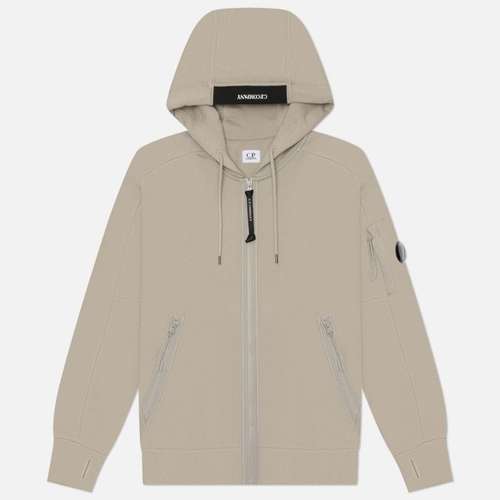 Мужская толстовка C.P. Company Dioganal Raised Fleece Lens Full-Zip Hoodie