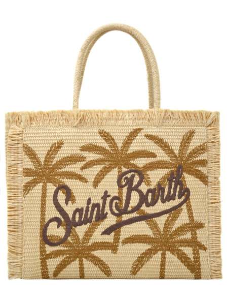 Сумка пляжная, MC2 SAINT BARTH, VANITY STRAW N PALM 18 EMB