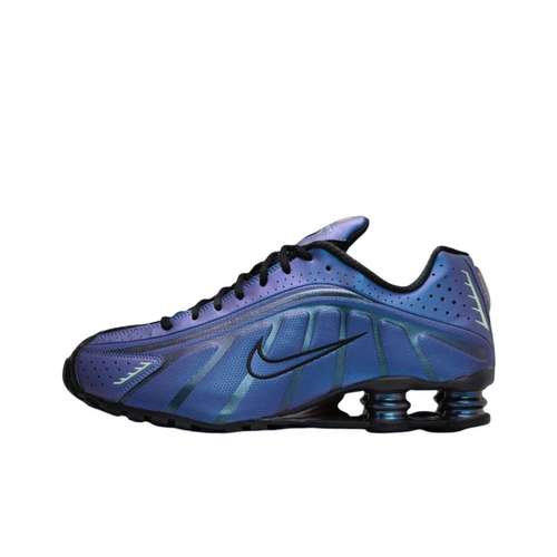Nike Shox R4 Устойчивые к истиранию Низкие Беговые кроссовки Мужские Фиолетовые