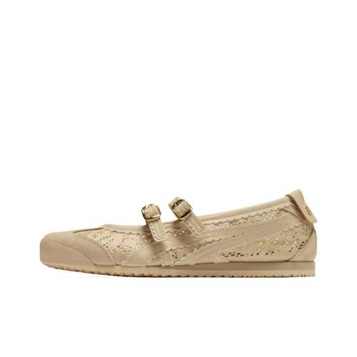 Onitsuka Tiger MEXICO 66 TGRS Ткань Туфли Мэри Джейн Женские Бежевые
