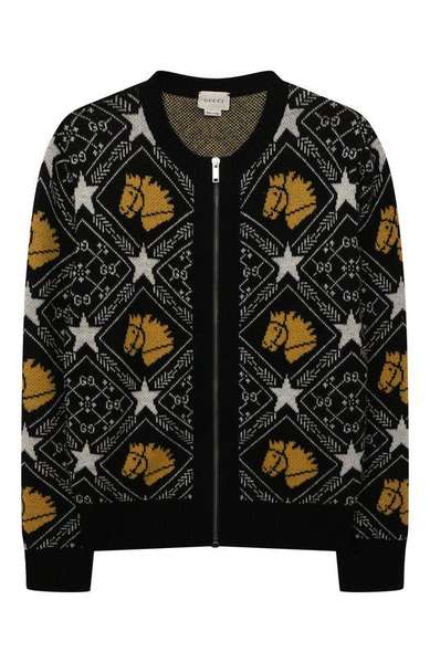 Детское: Шерстяной кардиган Gucci