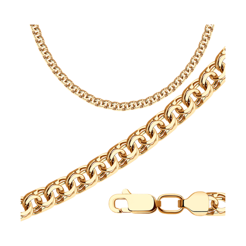 Цепь мужская SOKOLOV из золота, плетение Бисмарк, 585 проба