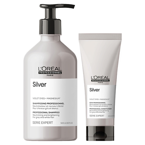 L'OREAL PROFESSIONNEL Набор для нейтрализации желтизны L'Oreal Professionnel Serie Expert Silver