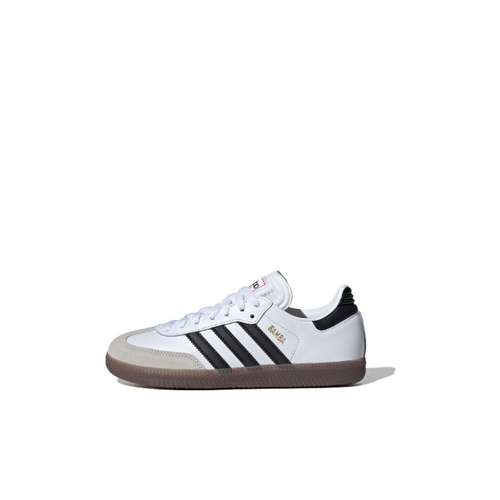 Adidas Samba Устойчивый к истиранию Дышащий Низкий Верх Детские Скейтбординг Белый Черный Детский