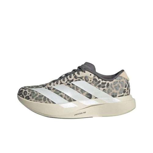 Adidas Adizero Evo SL Легкий Oтскок визуально увеличивает рост Повседневные беговые кроссовки Женские Серый