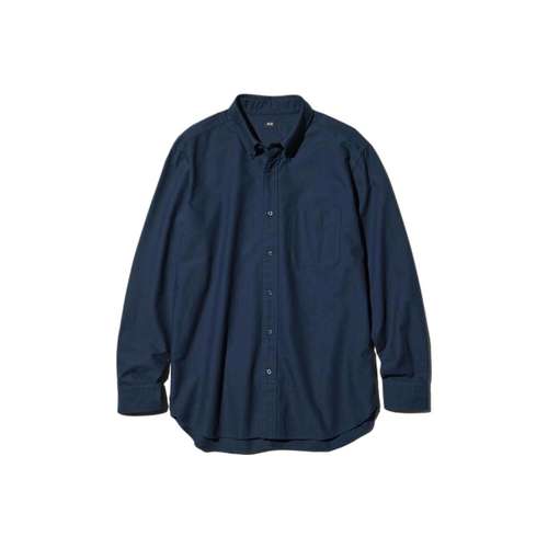UNIQLO Темно-синие унисекс рубашки