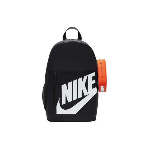 Nike Ткань Рюкзак Стандартный (Standard) Темный дымчатый серый и оранжевый и белый