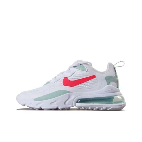 Nike Air Max 270 Ткань Амортизация Поддержка Низкий Верх Повседневные Беговые Кроссовки Женские Белый Красный Зеленый