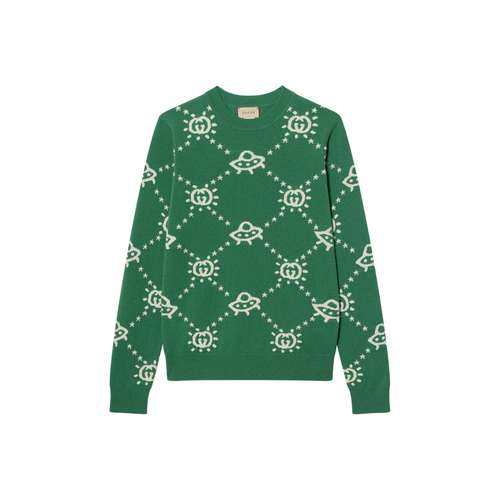 GUCCI Зеленый Kids Свитеры