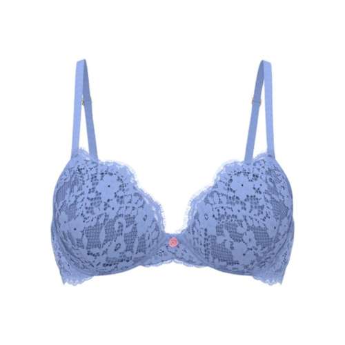 Бюстгальтер Victoria's Secret женский тисненый синий
