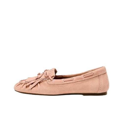 ZARA Лоферы из коровьей кожи 1 см женские розовые