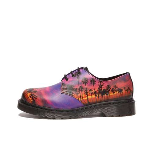 Dr.Martens 1461 Комфортные Низкие Повседневные Кроссовки Унисекс Фуксия