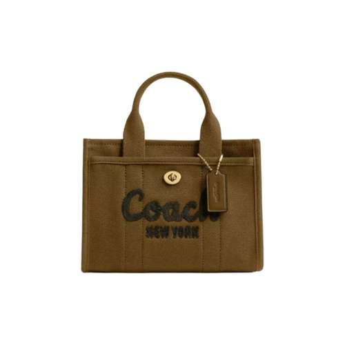 COACH Cargo Ткань Одно плечо Сумка Маленькая Женская Оливковая
