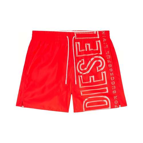 DIESEL Red Men's Swimwear DIESEL Красные Мужские Плавательные Шорты