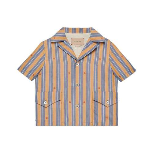 GUCCI SS23 Рубашка Летняя Детская Желтая