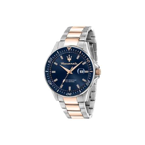 Maserati Green SUBMARINER Collection Часы на запястье Кварцевый механизм Синий циферблат Мужские часы