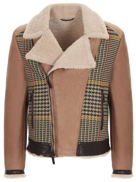 Дубленка комбинированная из овчины, ETRO, 12464/9697/800