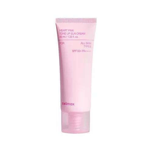 CELIMAX Солнцезащитный крем HEART PINK TONE UP выравнивающий