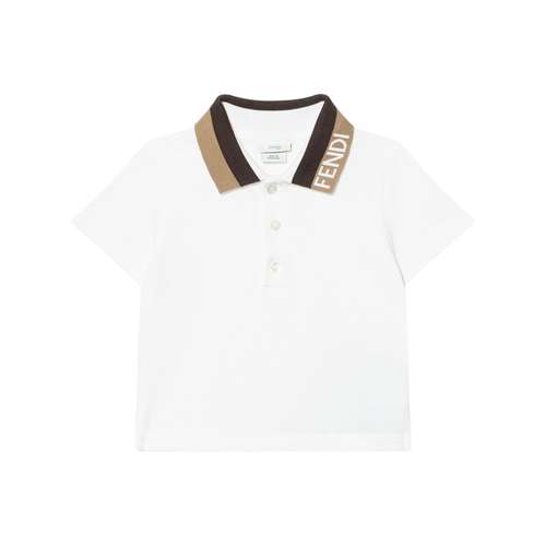 FENDI T Рубашка Белая для Младенцев и Малышей