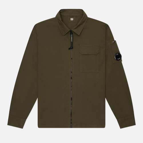 Мужская рубашка C.P. Company Organic Gabardine Zipped Lens Overshirt