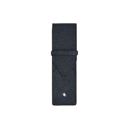 MONTBLANC Коровья кожа Путешественный мешок для хранения Унисекс Чернила Синий