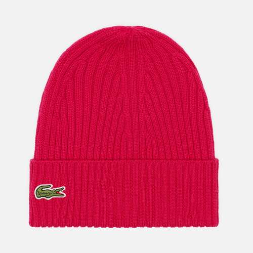 Шапка Lacoste Ribbed Wool Knit