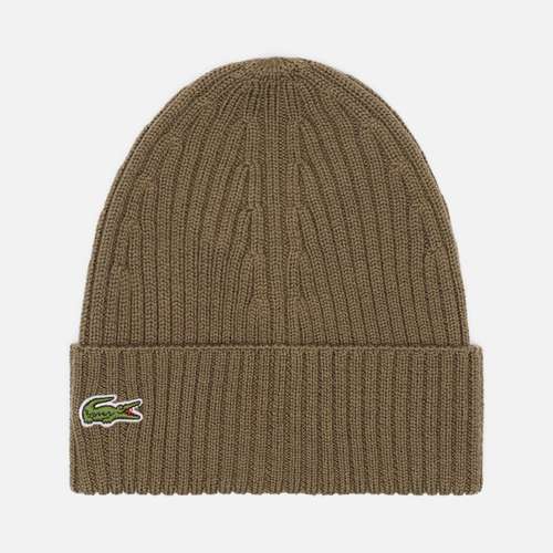 Шапка Lacoste Ribbed Wool Knit