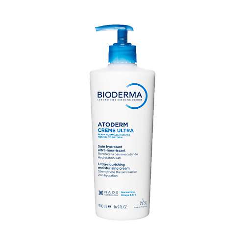 BIODERMA Крем для увлажнения нормальной и сухой кожи лица и тела Atoderm Ultra