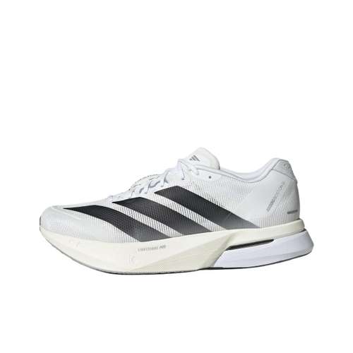 Adidas Adizero Boston 13 PU (полиуретан) ткань низкий верх обувь для марафона и тренировок бег мужская белый черный