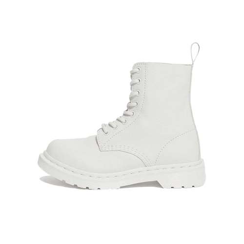 Dr.Martens 1460 Pascal Кожа Удобные Короткие Армейские Ботинки Женские Белые