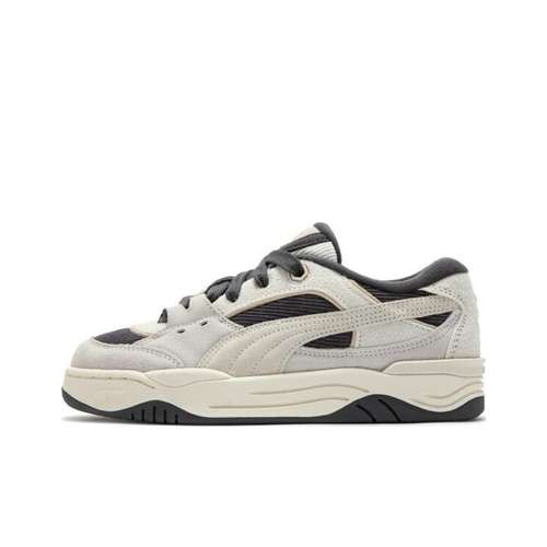 PUMA 180 Leather Повседневная Обувь Унисекс Серый Черный Устойчивая к Износу Низкая Обувь