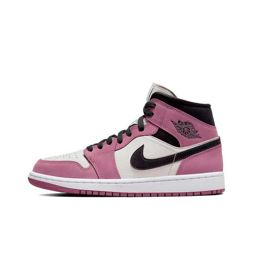 Jordan Air Jordan 1 MID SE 'Ягода' Трендово MID Топ Винтажные Баскетбольные Кроссовки Женские Ягода Порошок