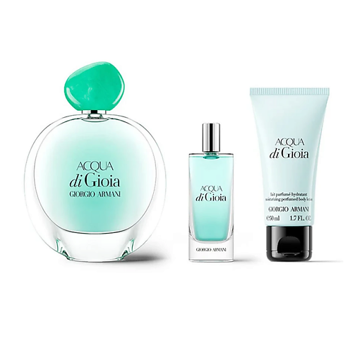GIORGIO ARMANI Набор Acqua Di Gioia: Парфюмерная вода + Парфюмерная вода (мини) + Лосьон для тела
