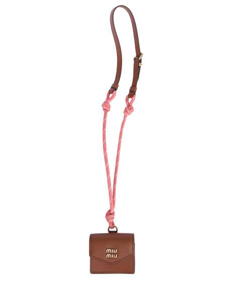 Брелок кожаный, MIU MIU, 5TL515 ACRT F04Q8