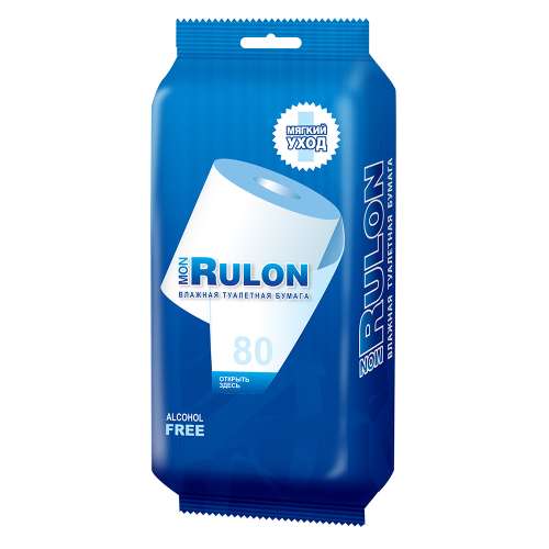Влажная туалетная бумага Mon Rulon (80 шт.)