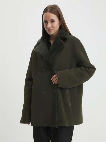 Женская дубленка  MAISON DAVID (натуральная замша дубльфас)